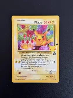 Geburtstag Birthday Pikachu Promo Holo Celebrations 25th Pokemon Karten 1st Ed - Image 3