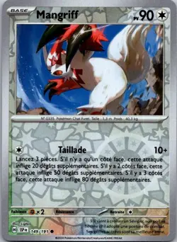 Carte Pokemon Mangriff 149/191 Reverse - 2024 - Image 1