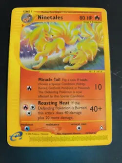 Ninetales Aquapolis 25/147 ENG – Pokemon Card Rare No Holo - Image 1