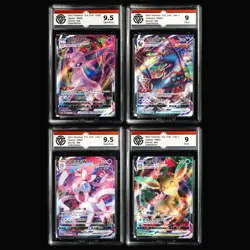 CCG 9/9.5 2024 Pokemon CHN Espeon&Umbreon&Sylveon&Leafeon VMAX 4PCS - Image 1