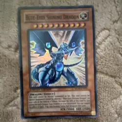 Konami Blue-Eyes Shining Dragon MOV-EN001 Yu-Gi-Oh! Effect ATK 3000 DEF 2500 Lt… - Image 1