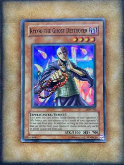 Yugioh Kycoo the Ghost Destroyer LON-062 Super Rare Original Print NM - Image 1