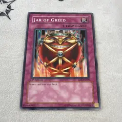 Yu-Gi-Oh! TCG Jar of Greed Starter Deck 3rd Ed 1st Edition SD3-EN029 Trap - Image 1