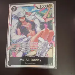 Bandai One Piece Card Game Ms. All Sunday OP14 Foil Character Cards English 6 - Image 2