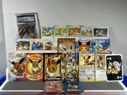 Pokemon Lot of Cards and Stickers All Eevee #133 Eevee Only Pokemon Lot of 21 - Image 2
