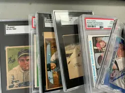 Lot of (9) Slabbed Cards HOFer Lot - Image 1