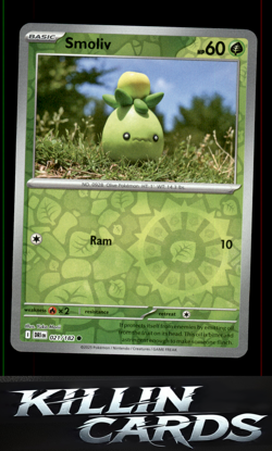 Reverse Holofoil Smoliv 021/182 Pokemon Common SV10: Destined Rivals Card NM - Image 1