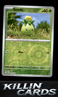 Reverse Holofoil Smoliv 021/182 Pokemon Common SV10: Destined Rivals Card NM - Image 1
