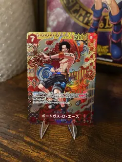 Portgas D Ace OP02-013 SP Full Art SR Two Legends ONE PIECE Card Game Japanese - Image 1
