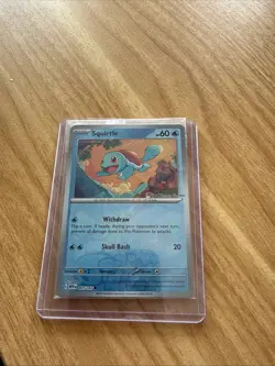 Pokemon centre Squirtle Stamped Holo Promo Card 007/165 Pokemon Center Sealed - Image 1