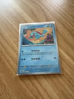 Pokemon centre Squirtle Stamped Holo Promo Card 007/165 Pokemon Center Sealed - Image 2