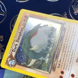 Pokemon Dark Donphan Neo Destiny TCG 3/105 Holo Rare Card MP - Image 4