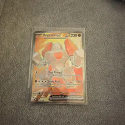 Pokemon TCG Regirock EX Destined Rivals Ultra Rare Card 214/182 Mint Condition - Image 1