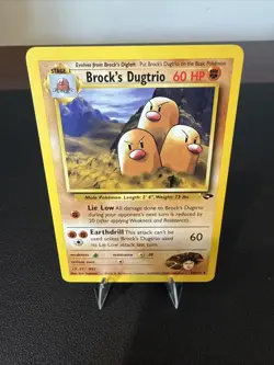 Brock's Dugtrio #22/132 Gym Challenge Rare Pokemon TCG Card - Image 2