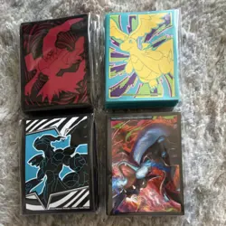 Pokemon Card Sleeves Set for Pokemon TCG - Yveltal, Dragonite, Zekrom, Lucario - Image 1