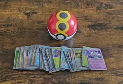 Pokemon Repeat Ball Tin with Bulk Cards Pokemon TCG - Image 1