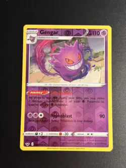 Pokemon Gengar Reverse Holo Rare Card 85/202 Sword & Shield - NM/mint - Image 1