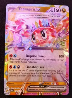 Tatsugiri EX 142/191 NM Double Rare Pokemon Sv08: Surging Sparks English Card - Image 1