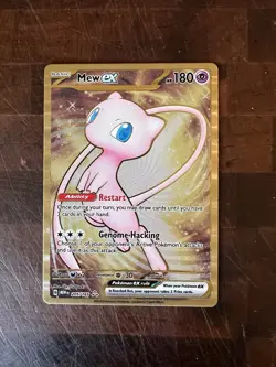 Pokemon TCG - Mew 205/165 Scarlet & Violet 151 Gold UPC Promo Metal Card NM / M - Image 1