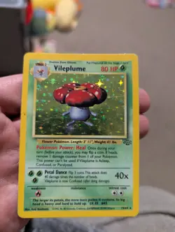 Pokemon TCG Vileplume Jungle Unlimited Holo Card 15/64 - WOTC vintage - Image 1