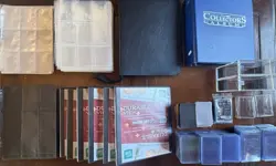 Trading Card Storage Lot – Toploaders, Binders, Pages, Sleeves, Ultra Pro Album - Image 1