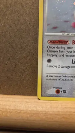 Happiny lv 8 POP 8 14/17 common Holo LP - ungraded Pokemon Card - Image 4