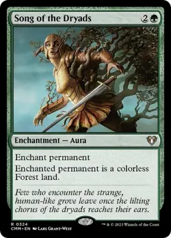 Song of the Dryads [CMM - 324] - NM [Foil] TCG MTG - Image 1