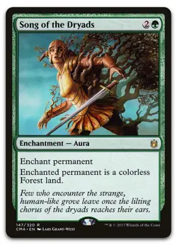 Song of the Dryads #147 (LP) Commander Anthology CMA Magic MTG - Image 1