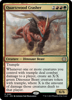 Quartzwood Crasher - 281 - The Lost Caverns of Ixalan Commander- Near Mint - MTG - Image 1