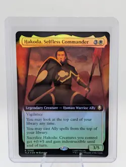 MTG Avatar The Last Airbender Hakoda, Selfless Commander #0366 Extended Art Foil - Image 1