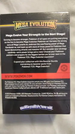 Pokemon Mega Evolution Booster Bundle Box Lucario Gardevoir English 2025 - Image 3