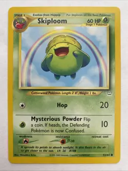 Pokemon TCG Skiploom 52/64 Neo Revelation 2001 NM - Image 1