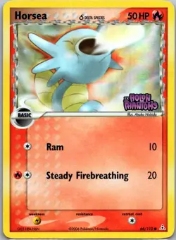 Pokemon TCG Horsea Stamped Reverse Holofoil Holon Phantoms 66/110 MP - Image 1