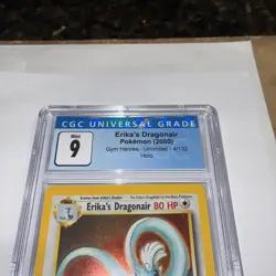ERIKA’S DRAGONAIR POKEMON HOLO GYM HEROES 2000 CGC 9 MINT 4/132 - Image 4