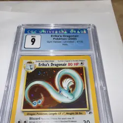 ERIKA’S DRAGONAIR POKEMON HOLO GYM HEROES 2000 CGC 9 MINT 4/132 - Image 5