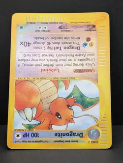 Dragonite 009/165 Expedition Base Set Reverse Holo Rare Pokemon TCG Nintendo LP - Image 4