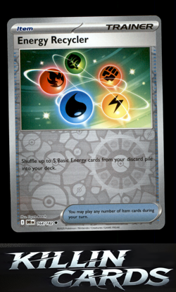 Reverse Holofoil Energy Recycler 164/182 Pokemon Uncommon SV10: Destined Rivals - Image 1