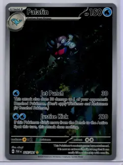 2024 Scarlet & Violet Series - Paldean Fates Palafin Illustration Rare #225 - Image 1
