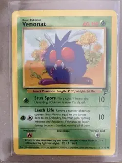 2000 Pokemon Base Set 2 - VENONAT #97 (Light Play - Near Mint) - Image 1