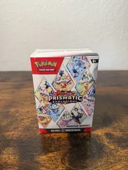 Pokemon Scarlet & Violet Prismatic Evolutions Booster Bundle (Sealed) 6 Packs - Image 1