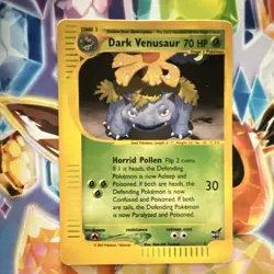 Pokemon Dark Venusaur #7 Best of Game Promo 70 HP 2003 TCG Shin-ichi Yoshida - Image 1