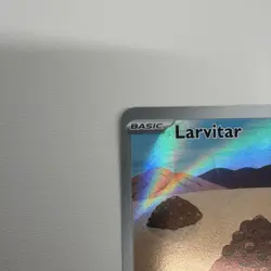 Pokemon Larvitar 203/197 Obsidian Flames Illustration Rare Holo Basic 70HP 2023 - Image 5