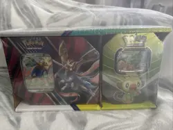 Legends of Galar Tin Partners 2-pack Zacian V/Rillaboom V Pokemon Tin New - Image 1