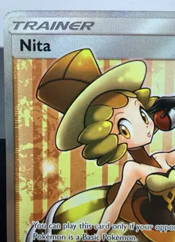 Nita 180/181 Pokemon Full Art Trainer Team Up Holo NM Ultra Rare - Image 2