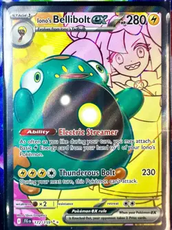 Iono’s Bellibolt ex 172/159 Pokemon TCG - Journey Together - Ultra Rare - NM - Image 3