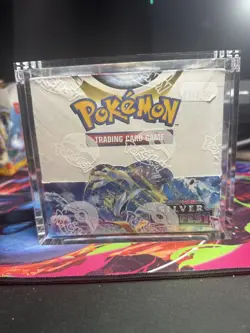 Pokemon TCG: Silver Tempest Booster Box 36 Packs New Sealed (With Acrylic Case) - Image 1