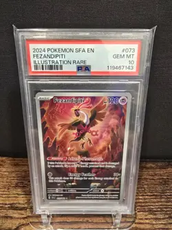 PSA 10 2024 POKEMON SFA EN-SHROUDED FABLE | ILLUSTRATION RARE FEZANDIPITI 073 - Image 1