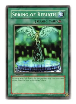 Spring of Rebirth - LOD-076 1st Edition - YuGiOh-LP - Image 1