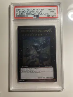 YuGiOh! Thunder End Dragon, Ultimate Rare, 2011, PHSW-EN044, 1st Edition, PSA 9 - Image 1