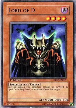 Lord Of D. + Flute of summoning dragon DPKB-EN009 Yu-Gi-Oh! 1st Edition - Image 1